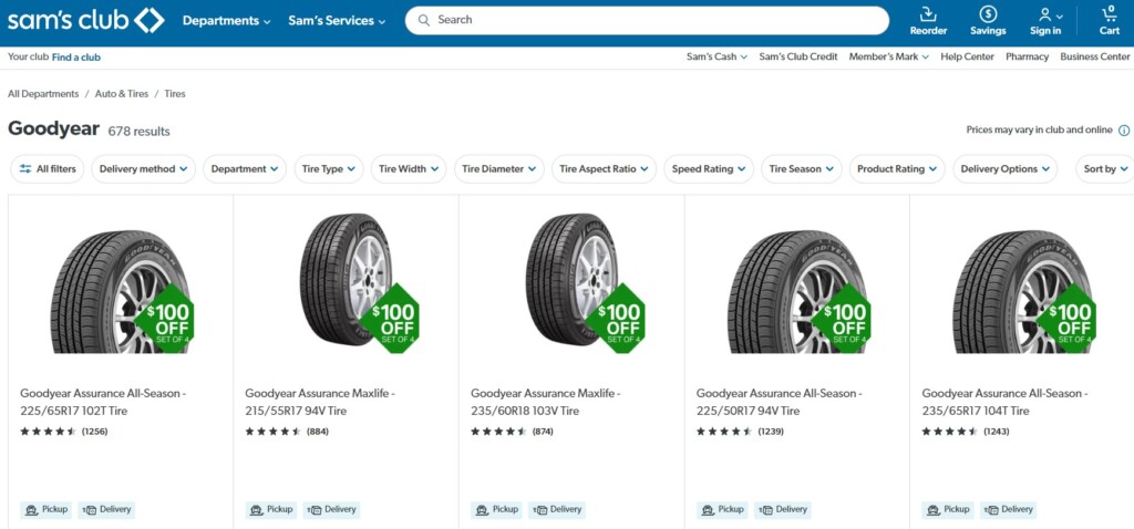 Goodyear Rebate Sams Club