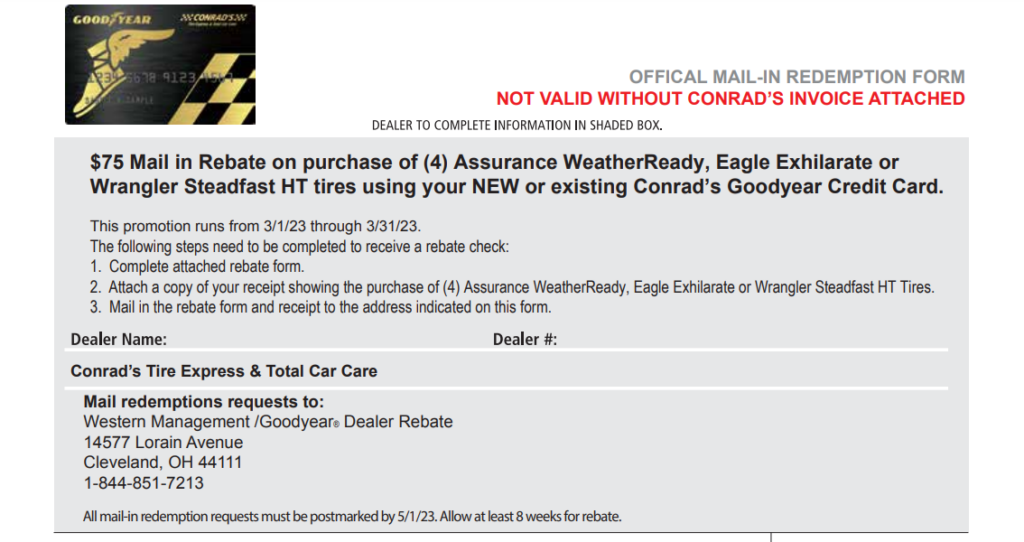 How Do I Activate My Goodyear Rebate Card